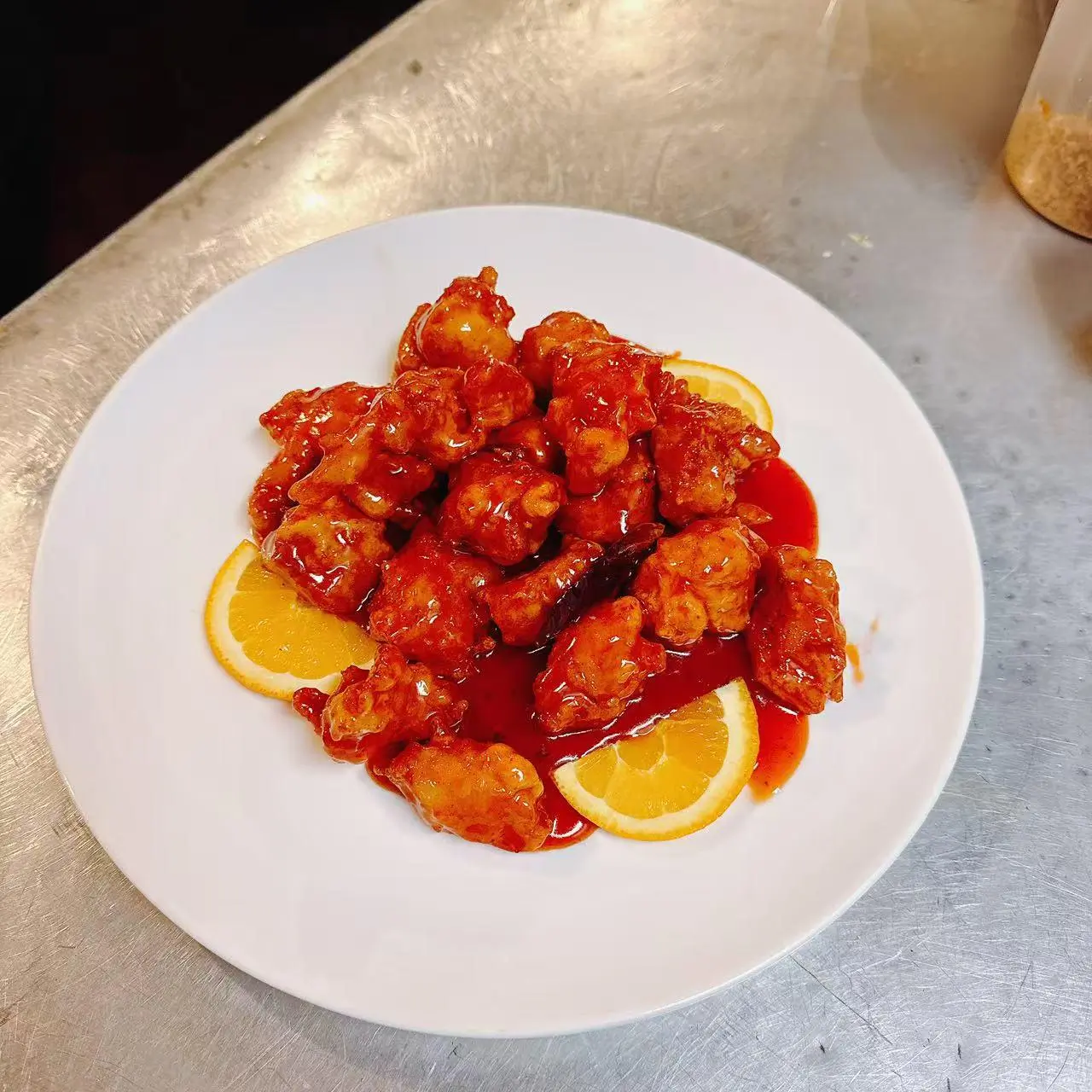 Lemon chicken at U & TEA, a Chinese Restaurant in Bethlehem